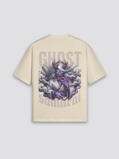 Japanese Style T-Shirt - ゴースト -Japanese Wear Shop Beige Japanese Style T Shirt