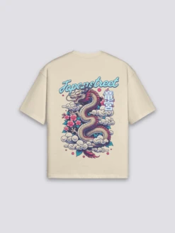 Japanese T-Shirt Brand - りゅうじん 12 Japanese T-Shirt Brand - りゅうじん -Japanese Wear Shop Beige Japanese T Shirt Brand