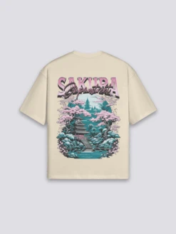 Sakura T-Shirt - サクラ 12 Sakura T-Shirt - サクラ -Japanese Wear Shop Beige Sakura T Shirt
