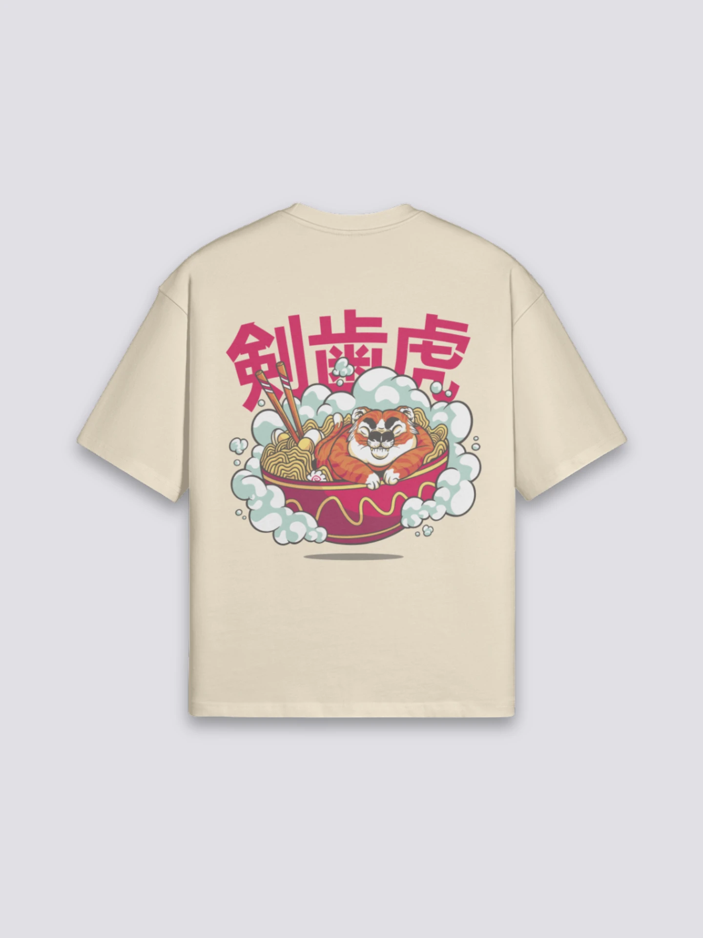 T-Shirt With Japanese Writing - らーめん 4 T-Shirt With Japanese Writing - らーめん - Image 2