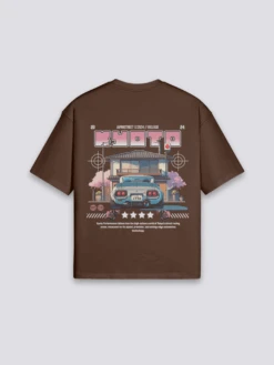 Japanese Car T-Shirt - きょうと -Japanese Wear Shop Brown Japanese Car T Shirt