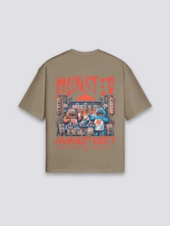 Japanese Food Truck T-Shirt - たべもの -Japanese Wear Shop Brown Japanese Food Truck T Shirt