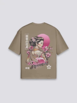 Japanese Tee Shirt - まいこ 10 Japanese Tee Shirt - まいこ -Japanese Wear Shop Brown Japanese Tee Shirt