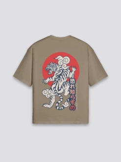 Japanese Tiger T-Shirt - タイガー 10 Japanese Tiger T-Shirt - タイガー -Japanese Wear Shop Brown Japanese Tiger T Shirt