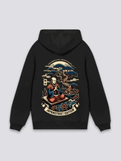 Hoodie With Japanese Print - プリント