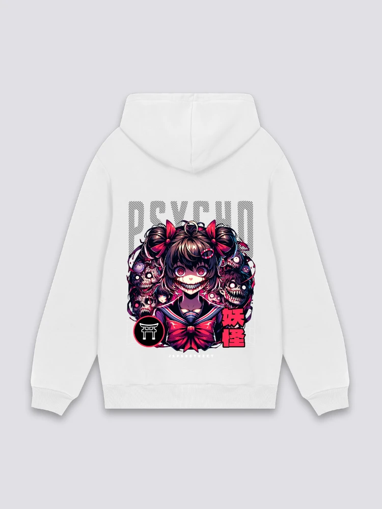 Japanese Wear Shop -Japanese Wear Shop Japanese Anime White Hoodie