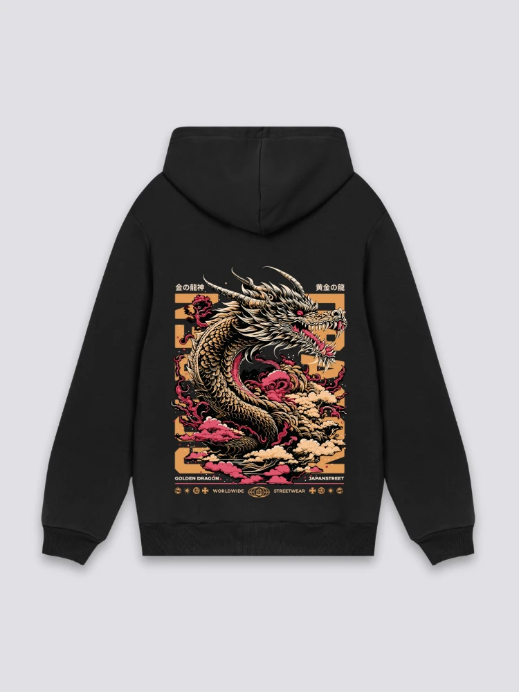 Japanese Dragon Hoodie - ドラゴン 3 Japanese Dragon Hoodie - ドラゴン