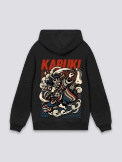 Japanese Wear Shop -Japanese Wear Shop Kabuki Black Hoodie