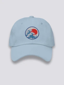 Kanagawa Wave Cap - かながわウェーブ 8 Kanagawa Wave Cap - かながわウェーブ -Japanese Wear Shop Kanagawa Wave Blue Cap
