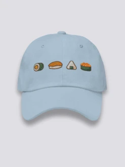 Maki Nigiri Onigiri Cap - おにぎり 8 Maki Nigiri Onigiri Cap - おにぎり -Japanese Wear Shop Maki Nigiri Onigiri Blue Cap