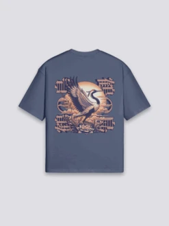 Japanese Bird T-Shirt - ニホンヅル -Japanese Wear Shop Navy Japanese Bird T Shirt