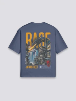 Japanese Men T-Shirt - アタック -Japanese Wear Shop Navy Japanese Men T Shirt