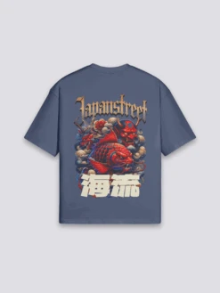 Japanese Oversized T-Shirt - おおきめ -Japanese Wear Shop Navy Japanese Oversized T Shirt