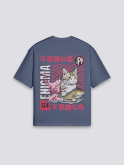 Japanese Traditional T-Shirt - でんとう -Japanese Wear Shop Navy Japanese Traditional T Shirt