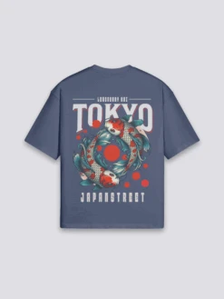 Koi Carp T-Shirt - フィッシュ 10 Koi Carp T-Shirt - フィッシュ -Japanese Wear Shop Navy Koi Carp T Shirt