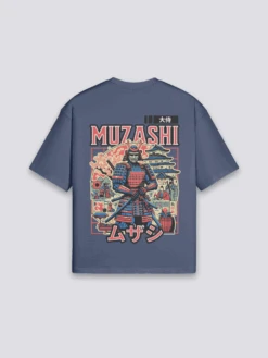 Old Japanese T-Shirt - うきよえ -Japanese Wear Shop Navy Old Japanese T Shirt