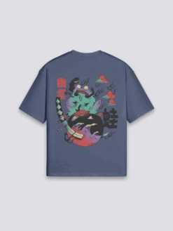 Retro Japanese T-Shirt - レトロ 13 Retro Japanese T-Shirt - レトロ -Japanese Wear Shop Navy Retro Japanese T Shirt