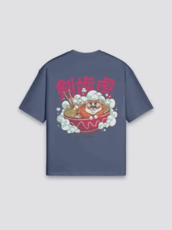 T-Shirt With Japanese Writing - らーめん 13 T-Shirt With Japanese Writing - らーめん -Japanese Wear Shop Navy T Shirt with Japanese Writing