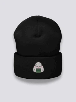 Onigiri Beanie - おにぎり 8 Onigiri Beanie - おにぎり -Japanese Wear Shop Onigiri Black Beanie