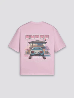 Japanese Car T-Shirt - きょうと -Japanese Wear Shop Pink Japanese Car T Shirt
