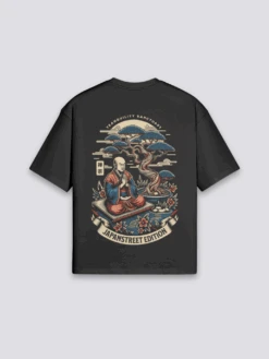 T-Shirt With Japanese Print - プリント