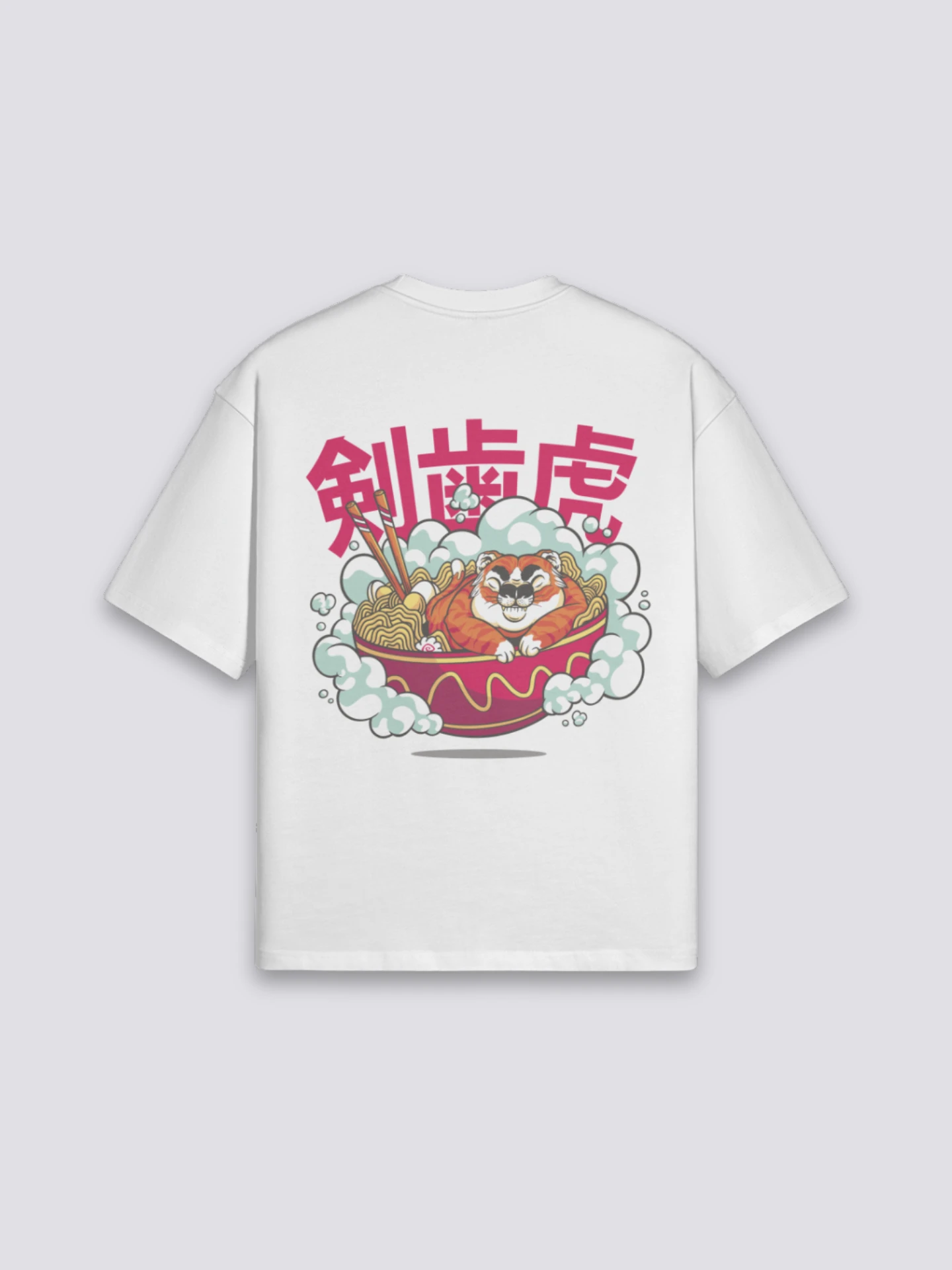 T-Shirt With Japanese Writing - らーめん 3 T-Shirt With Japanese Writing - らーめん
