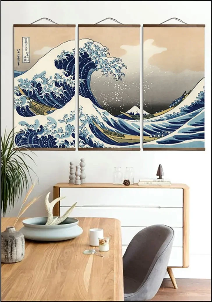 Japanese Painting Wave 'Kanagawa' 4 Japanese Painting Wave 'Kanagawa' - Image 2