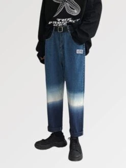 Tie Dye Jeans With Bleach 'Kirana' -Japanese Wear Shop Tie Dye Jeans with Bleach Kirana Japan Clothing 1639577891