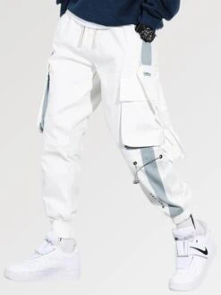 White Utility Cargo Pants 'Okaido Jense' 5 White Utility Cargo Pants 'Okaido Jense' -Japanese Wear Shop White Utility Cargo Pants Okaido Jense Japan Clothing 1639399699