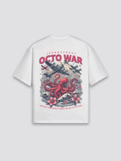 Octopus T-Shirt - オクトパス -Japanese Wear Shop White Octopus T Shirt
