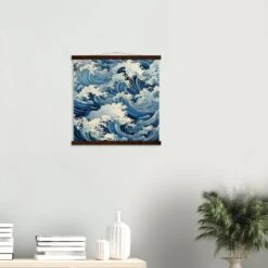 Japanese Wave Painting 'Fukeino' -Japanese Wear Shop dc636079 319c 4b04 955d b59ef9bdb28f