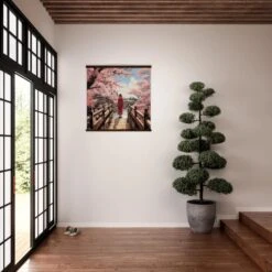 Japanese Cherry Blossom Painting 'Sakura' 12 Japanese Cherry Blossom Painting 'Sakura' -Japanese Wear Shop japanese cherry blossom painting 3