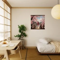 Japanese Cherry Blossom Painting 'Sakura' 13 Japanese Cherry Blossom Painting 'Sakura' -Japanese Wear Shop japanese cherry blossom painting 4