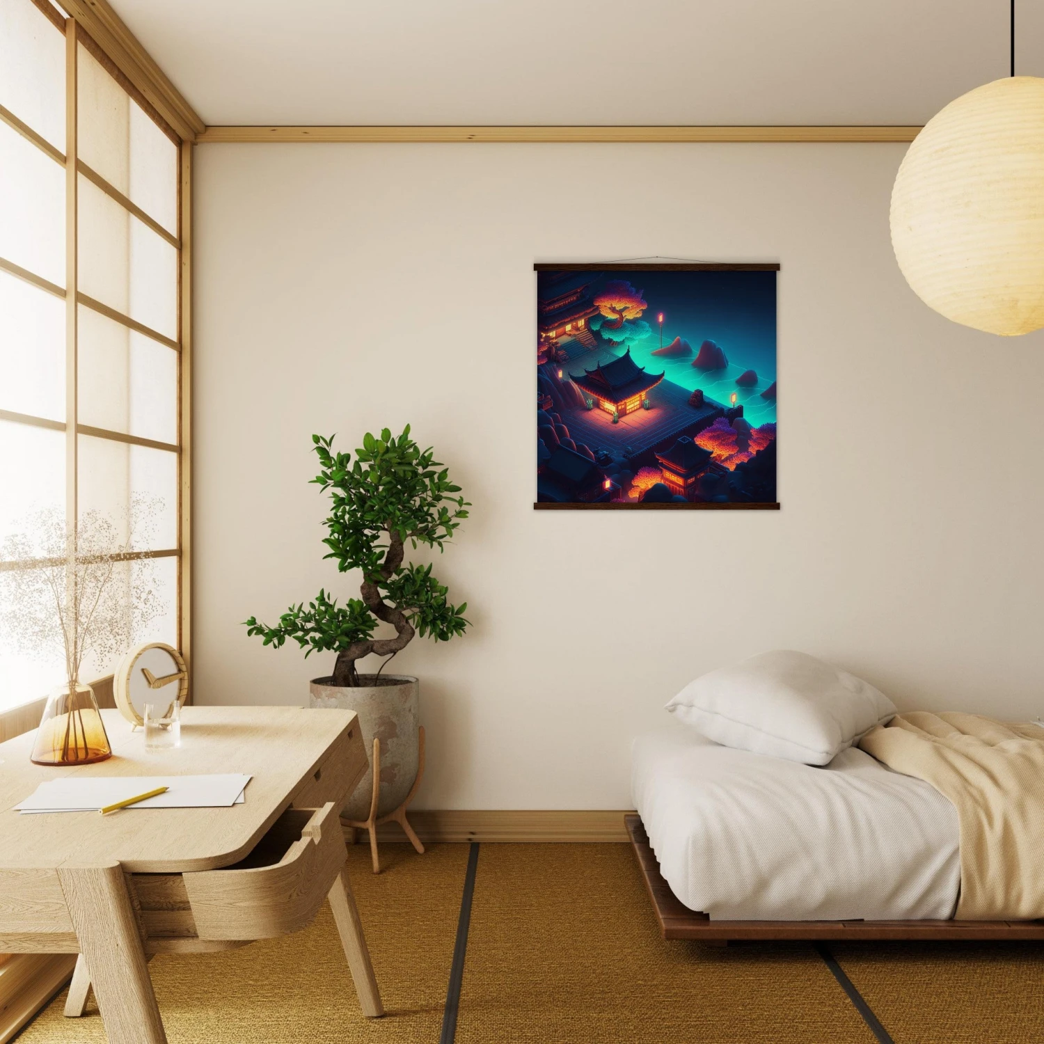 Japanese Design Wall Art 'Koi X Hokusai' 6 Japanese Design Wall Art 'Koi X Hokusai' - Image 4