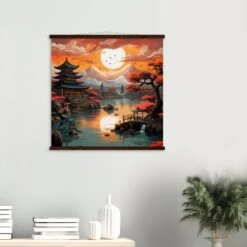 Japanese Landscape Painting 'Tsuruga'