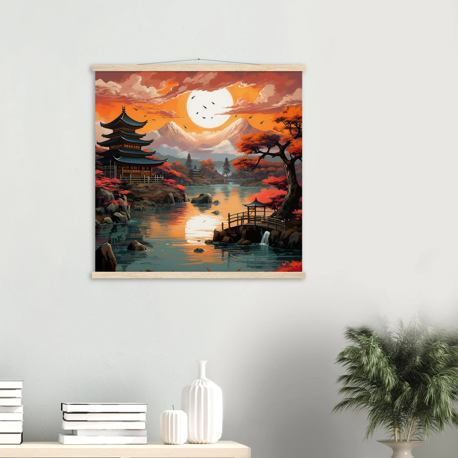 Japanese Landscape Painting 'Tsuruga' 4 Japanese Landscape Painting 'Tsuruga' - Image 2