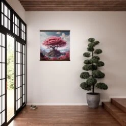 Japanese Tree Painting 'Blossom' -Japanese Wear Shop japanese tree painting 3
