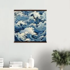 Japanese Wave Painting 'Fukeino'