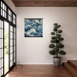 Japanese Wave Painting 'Fukeino' -Japanese Wear Shop japanese wave painting 3