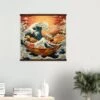 Modern Japanese Wall Art 'Kanagawa' -Japanese Wear Shop modern japanese wall art