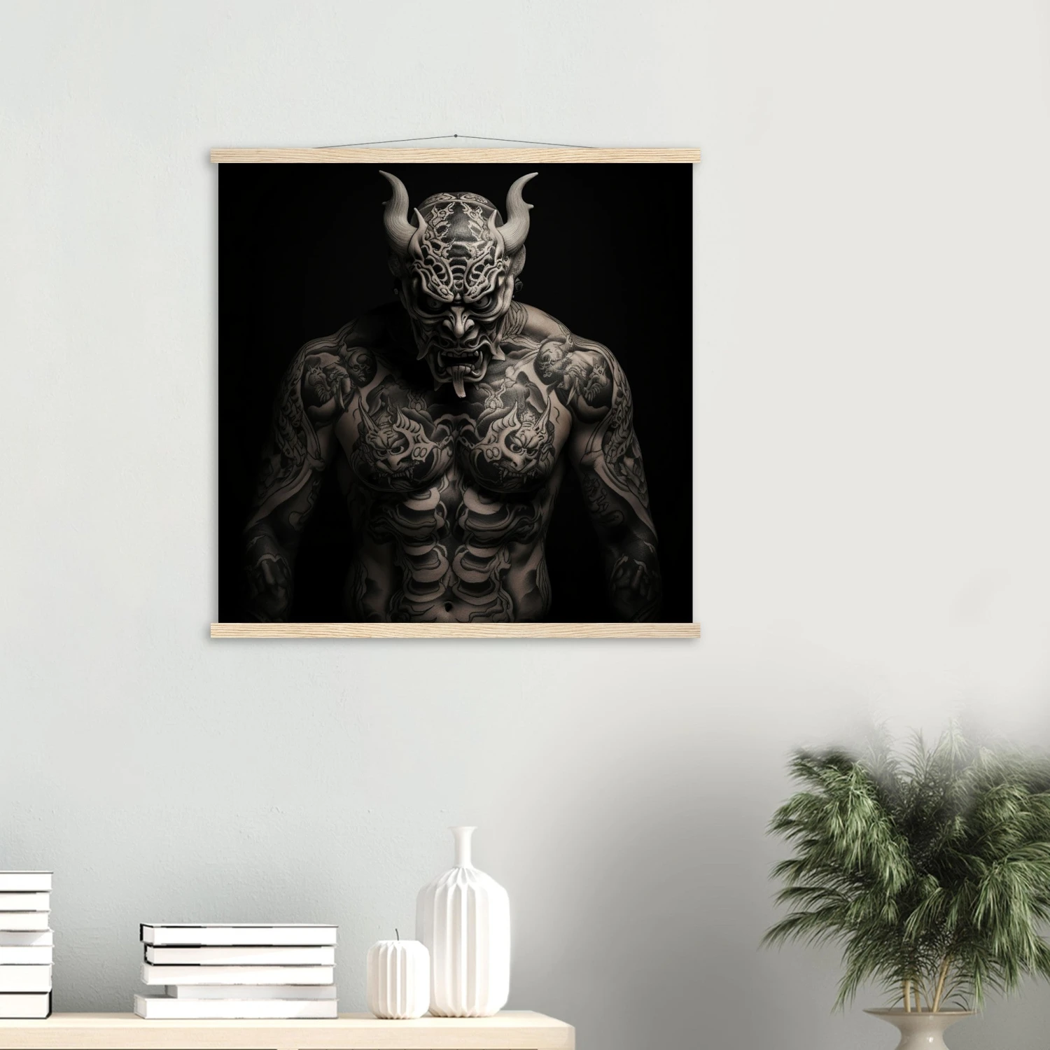 Tableau Tattoo Wall Art 'Oni' 4 Tableau Tattoo Wall Art 'Oni' - Image 2
