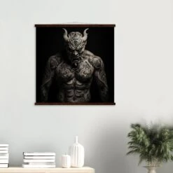 Tableau Tattoo Wall Art 'Oni'
